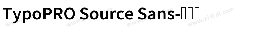 TypoPRO Source Sans字体转换